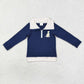 Baby Kids Toddler Long Sleeves Embroidery Sibling Zipper Pullover Shirt Tops