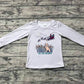 Baby Boy Kids Long Sleeves Christmas Dog Grey Shirt Tops