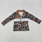 Baby Boy Long Sleeves Embroidery Camo Zipper Sibling Pullover Shirt Tops RTS