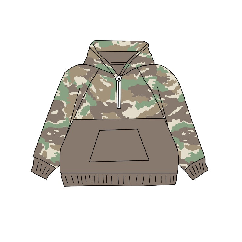 Pre-order Baby Boy Camo Long Sleeves Hoodie Pullover Tops