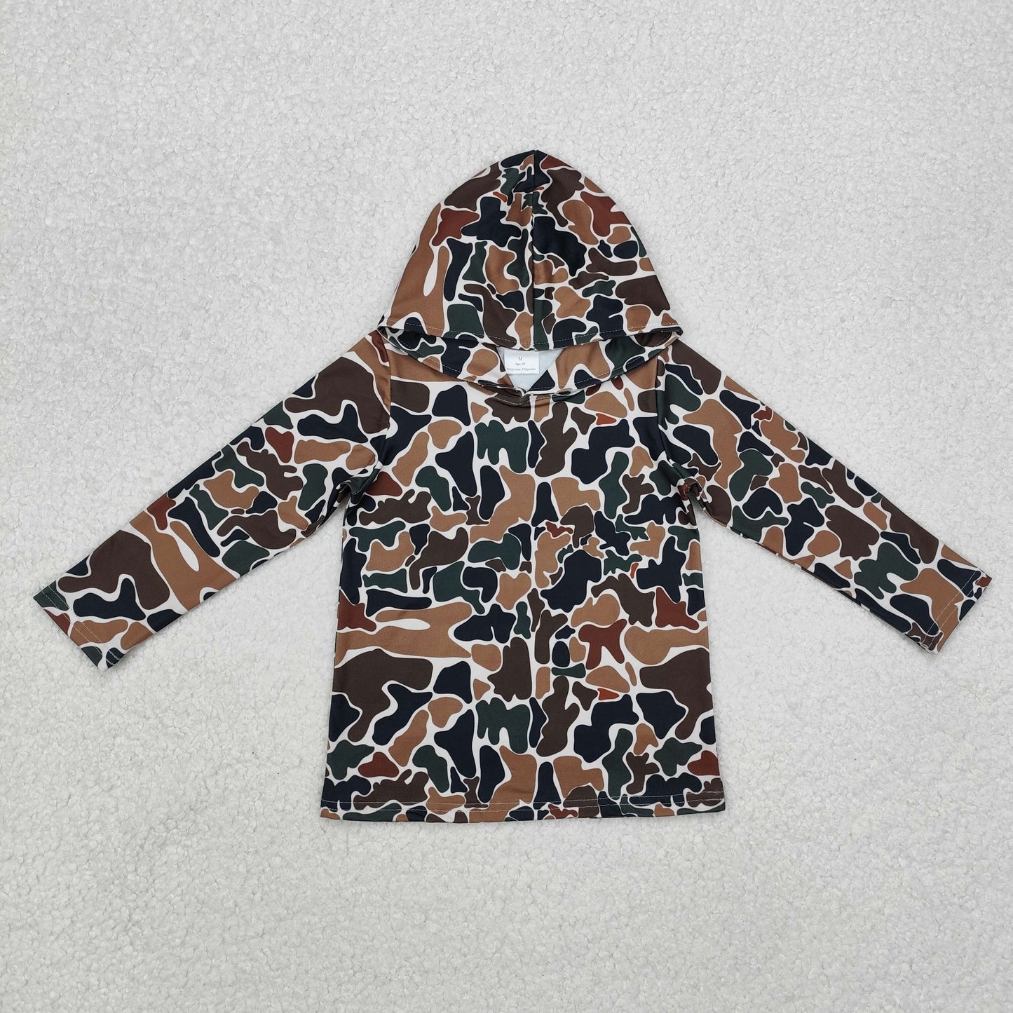 Sibling Baby Boys Long Sleeves Hoodies Shirts Southern Camo Pullovers RTS