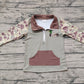 Baby Boy Long Sleeves Green Camo Zipper Duck Hunting Pullover Tops