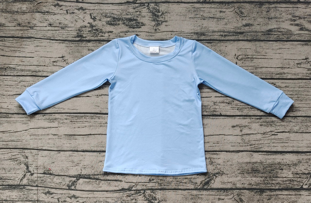 Baby Boy Long Sleeves Blue Fishing Tee Shirt Tops