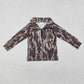 Baby Boy Long Sleeves Camo Aztec Zipper Sibling Shirt Pullover Tops