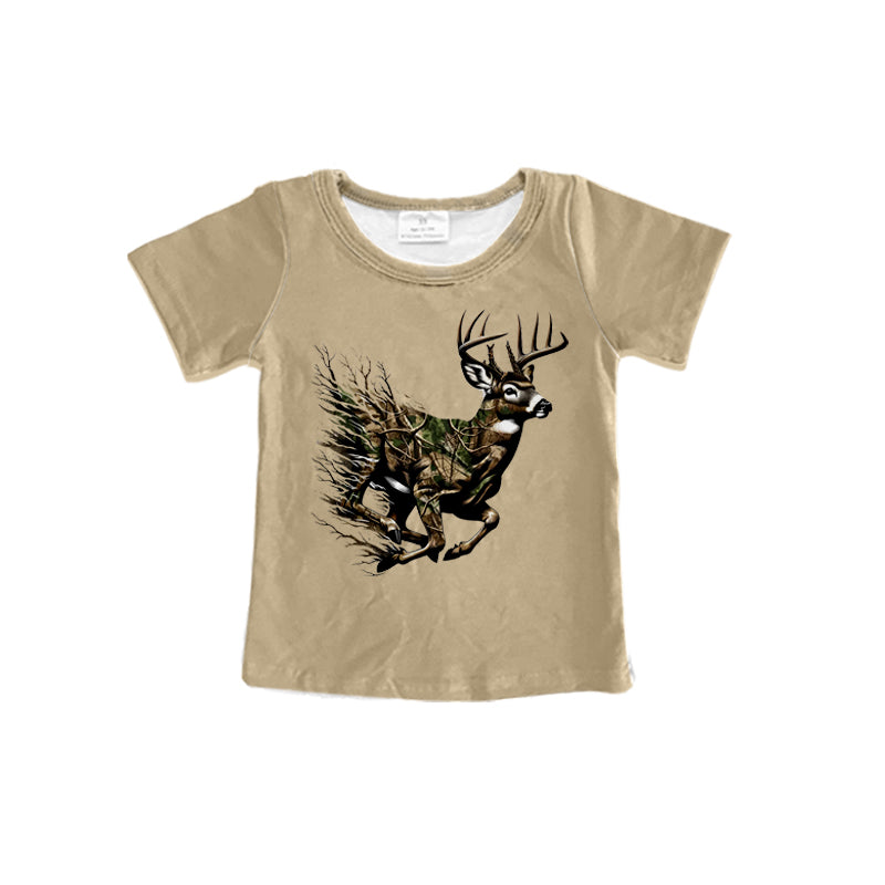 Pre-order Baby Boy Short Sleeves Deer Hunting Tee Shirt