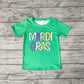 Baby Boy Short Sleeves Mardi Gras Green Tee Shirt