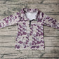 Baby Boy Long Sleeves Pocket Camo Pullover Zipper Shirt