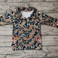 Baby Boy Long Sleeves Brown Camo Zipper Pocket Pullover Tops