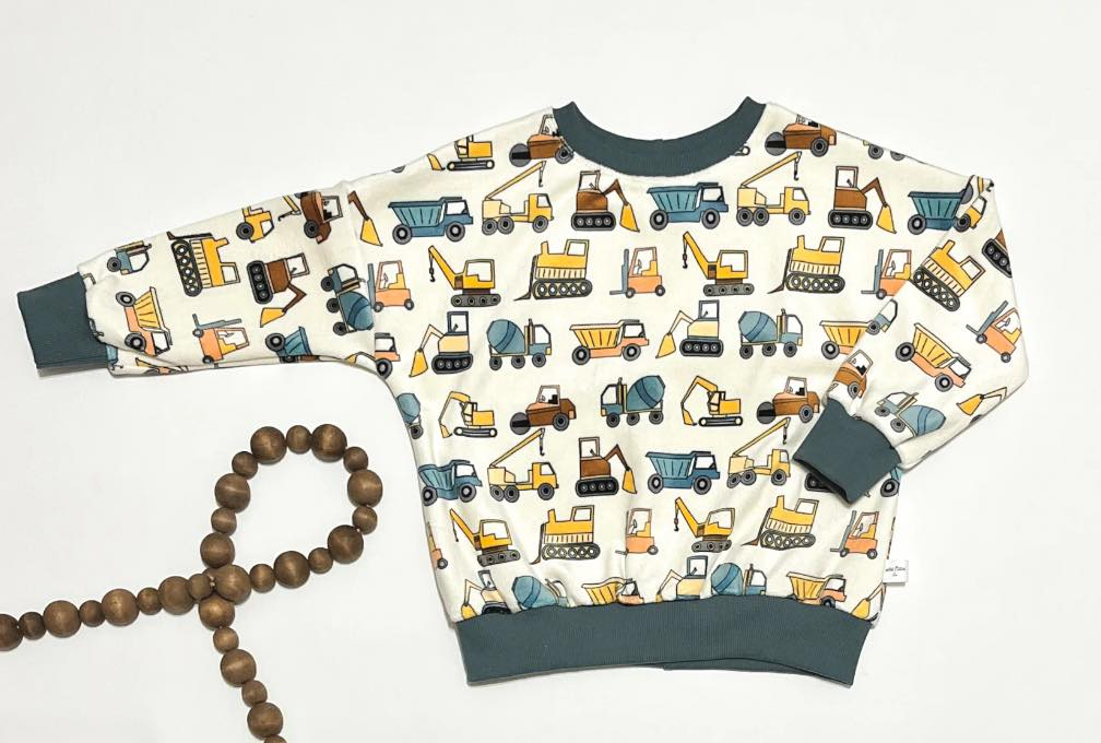 Pre-order Baby Boy Kids Long Sleeves Construction Shirt Tops