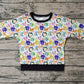 Baby Boy Kids Long Sleeves Cartoon Cats Shirt Tops