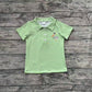 Baby Boy Short Sleeves Duck Green Stripes Shirt Tops