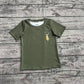 Baby Boy Short Sleeves Deer Camo Green Tee Shirt Tops RTS