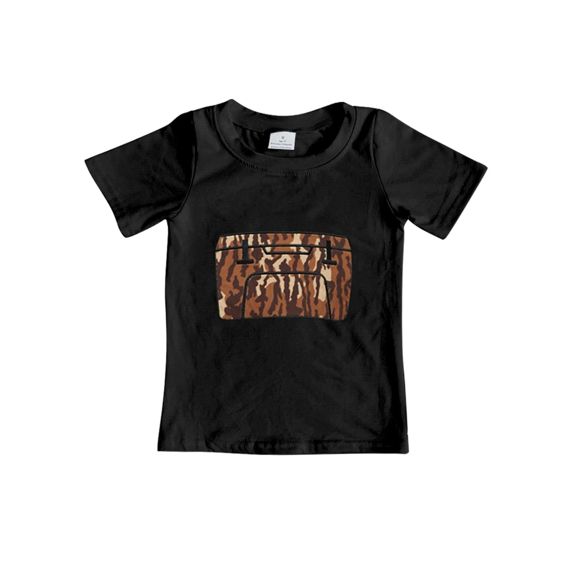 Preorder Baby Boy Kids Toddler Short Sleeves Camo Tools Tee Shirt Tops ( Moq 5 )