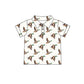 Preorder Baby Boy Short Sleeves Ducks Buttons Shirt Tops ( Moq 5 )