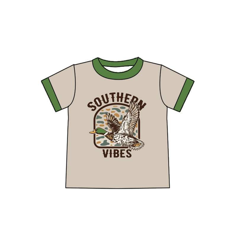 Preorder Baby Boy Short Sleeves Duck Shirt Tops ( Moq 5 )