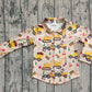 Baby Boy Long Sleeves Trucks Christmas Buttons Shirt Tops RTS