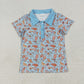 Sibling Kids Boys Short Sleeves Dogs Ducks Deer Buttons Hunting Shirts Tops