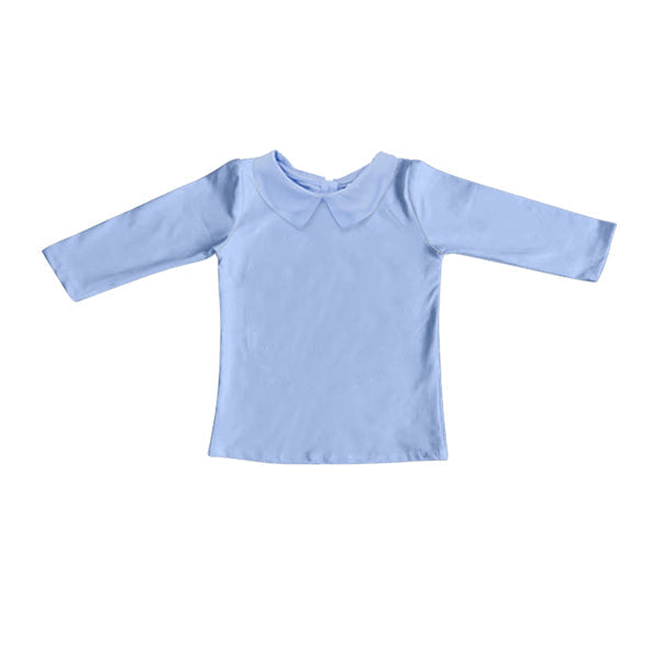 ( Moq 5 ) Preorder Baby Boy Long Sleeves Blue Tee Shirt Tops