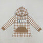Baby Boy Girl Long Sleeves Embroidery Dogs Ducks Deer Hoodie Pocket Sibling Shirt Tops