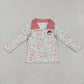 Sibling Baby Boys Girls Long Sleeve Embroidery Zipper Pullovers Shirts Tops RTS