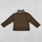 Sibling Baby Boy Long Sleeves Camo Zipper Fleece Pullover Shirts Tops RTS