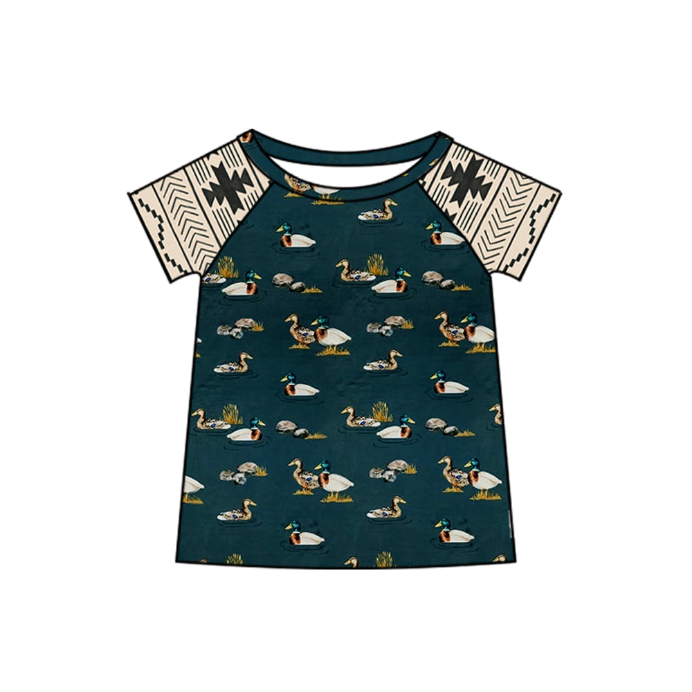 ( Moq 5 ) Preorder Baby Boy Toddler Short Sleeves Ducks Tee Shirt Tops