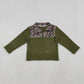Sibling Baby Boy Long Sleeves Camo Zipper Fleece Pullover Shirts Tops RTS
