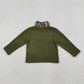Sibling Baby Boys Girls Long Sleeves Camo Bows Santa Zipper Fleece Pullover Shirts Tops RTS