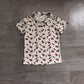 Baby Boy Short Sleeves Football Bows Buttons Summer Shirt RTS