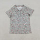 Sibling Baby Boys Kids Short Sleeves Buttons Shirts Cardigan Tops Camo Print Clothes RTS