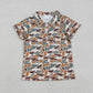 Sibling Baby Boys Short Sleeves Southern Camo Buttons Hunting Shirts Tops RTS