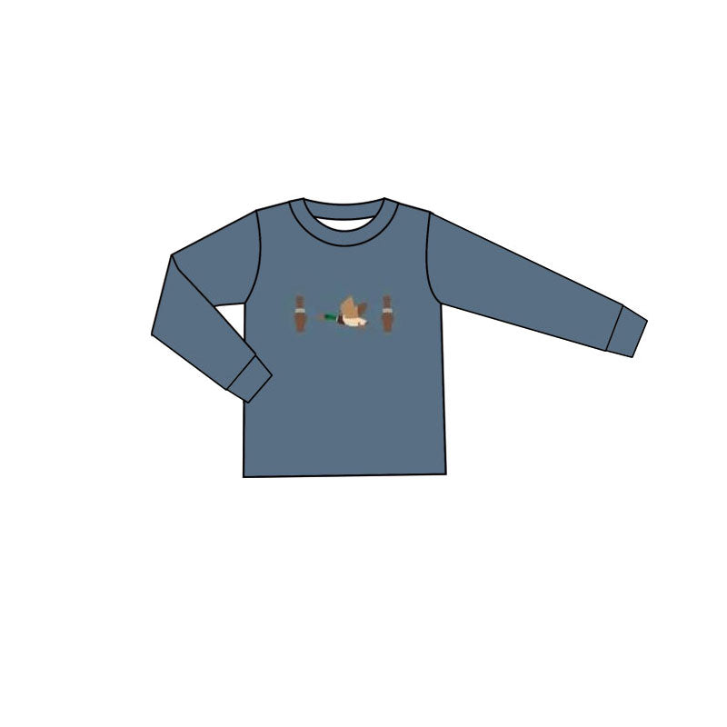 ( Moq 5 ) Preorder Baby Boys Long Sleeves Duck Shirt Hunting Tops