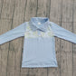 Baby Boys Blue Long Sleeves Golf Buttons Pullover Shirt RTS