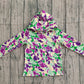 Baby Boys Long Sleeves Camo Hoodie Mardi Gras Pullover Shirt RTS