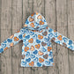 Baby Boys ‌Kids Long Sleeves Plaid Hearts Valentine Hoodie Pullover Shirt RTS