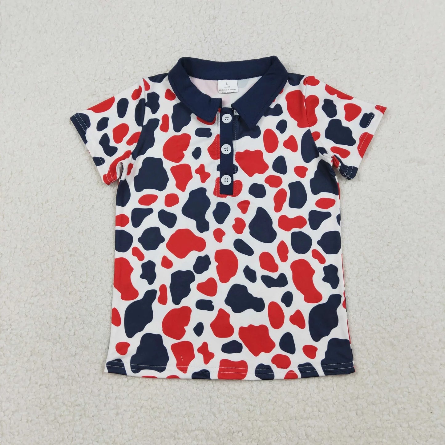 Sibling Baby Boys Kids Short Sleeves 4th of July Buttons Shirts Tops Clothes RTS