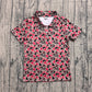 Adult Men Short Sleeves Dogs Camo Buttons Polo Shirt Team Tops RTS