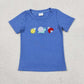 Sibling Baby Boys Girls Kids Embroidery Animals Shirt Set Rompers Summer Clothes RTS