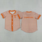 Sibling Baby Boy Kids Short Sleeves Stripes Buttons Shirts Team Tops Clothes RTS
