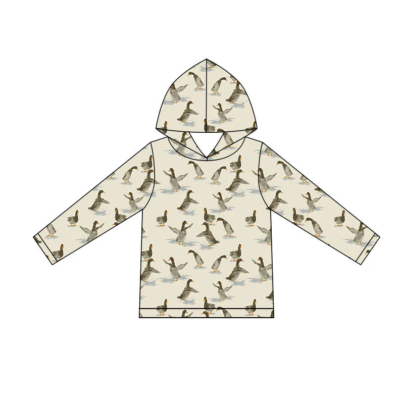 ( Moq 5 ) Preorder Baby Boys Kids Long Sleeves Ducks Hoodie Pullover Shirt Clothes