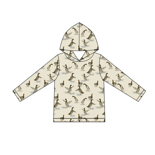( Moq 5 ) Preorder Baby Boys Kids Long Sleeves Ducks Hoodie Pullover Shirt Clothes