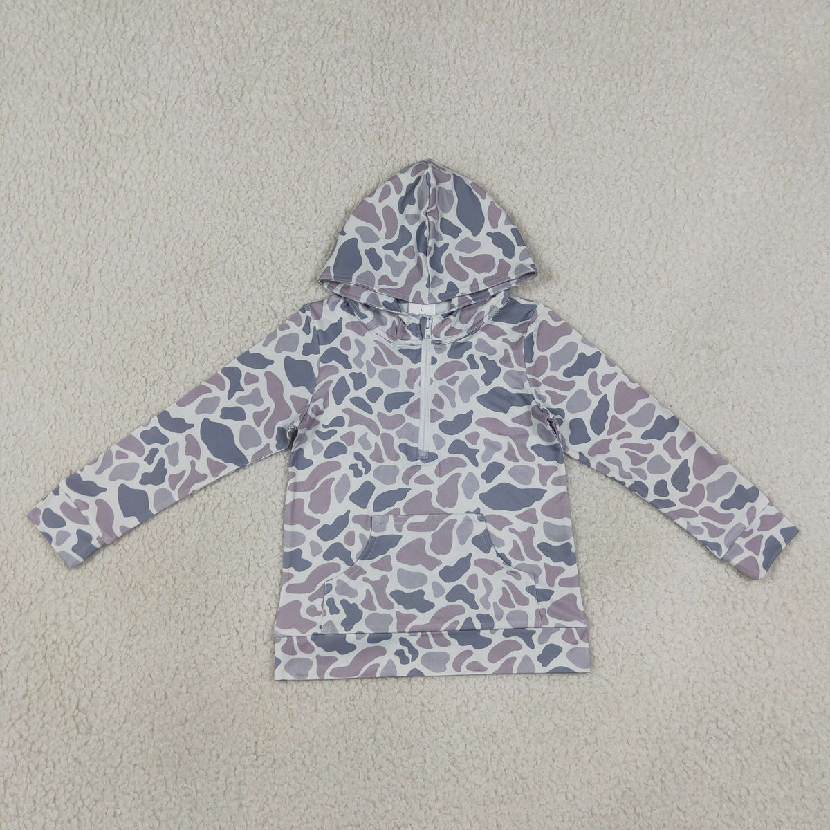 Sibling Baby Boys Adult Women Long Sleeve Zipper Pockets Hoodie Pullovers Camo Clothes RTS