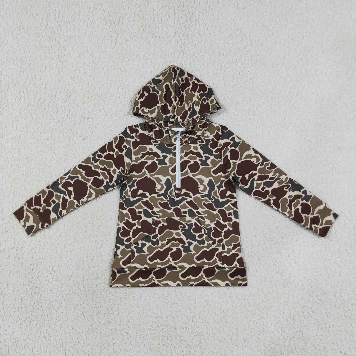 Sibling Baby Boys Adult Women Long Sleeve Zipper Pockets Hoodie Pullovers Camo Clothes RTS