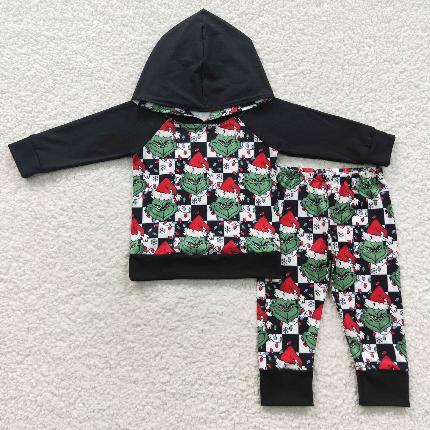 BLP0223 Baby Boy Christmas Long Sleeves Hoodie Pants Outfit