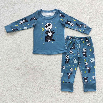 BLP0186 Halloween Baby Boy Long Sleeves Shirt Pants Outfit Pajamas