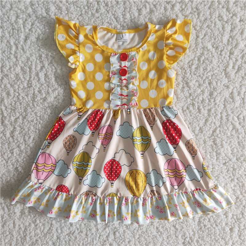 Promotion Baby Girl Summer Balloons Dress