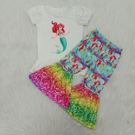 Promotion Baby Girl Mermaid Bell Pants Set