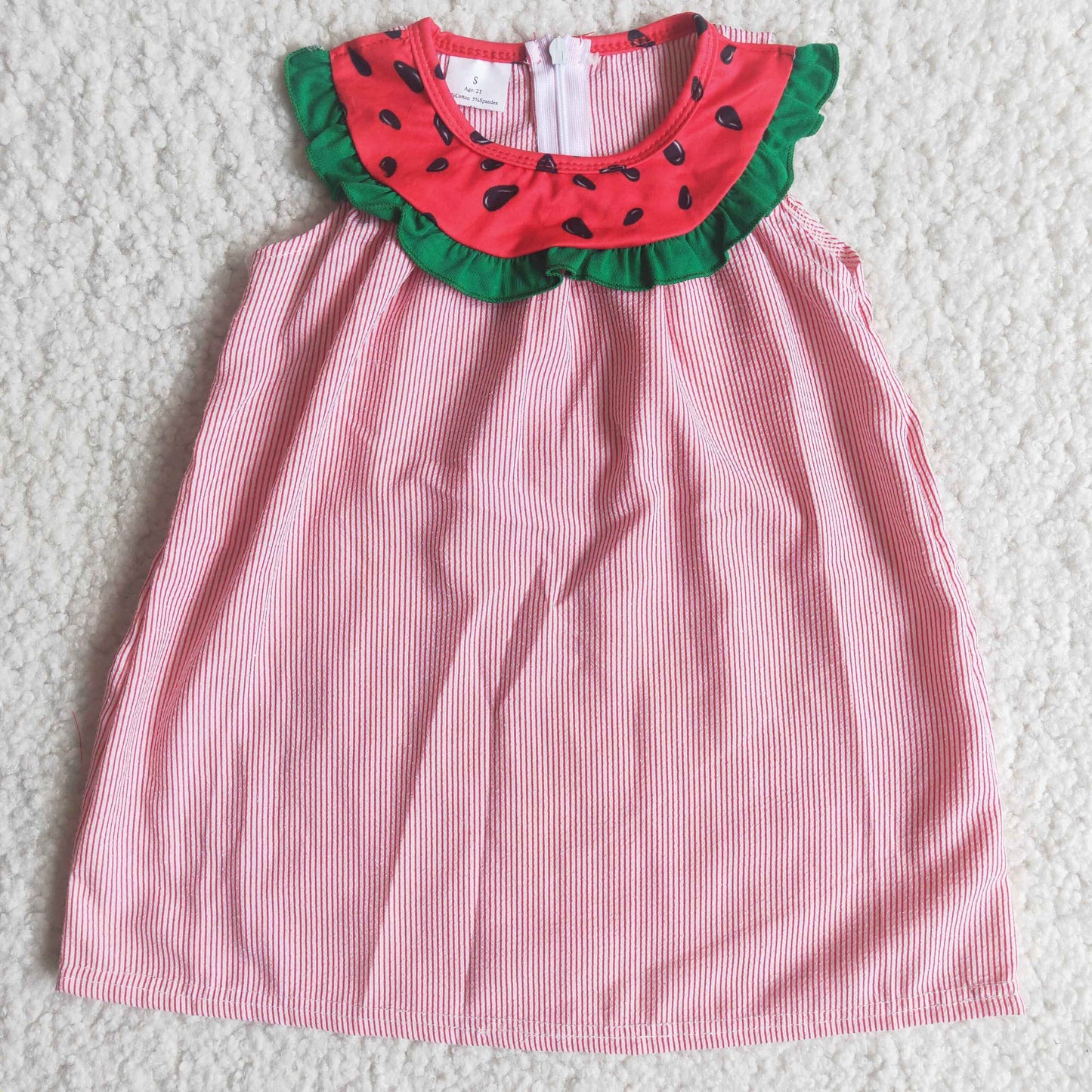 Promotion Baby Girl Watermelon Summer Dress