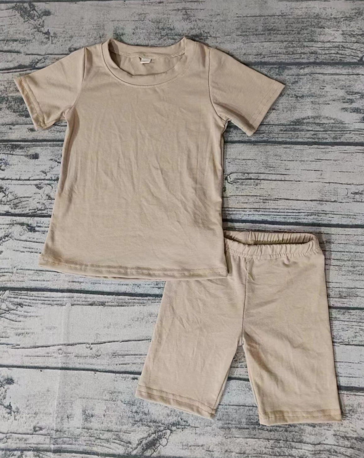 Baby Kids Short Sleeves Shirt Shorts Cotton Set