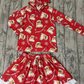 Baby Girl Long Sleeves Hoodie Shirt Shorts Skirt Outfit Singer Red Set